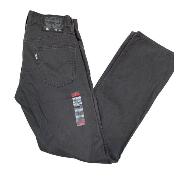 New Without Tags Mens Levi’s Straight‎ Fit 514 Dark Grey Jeans Size 30x32 - Picture 2 of 8